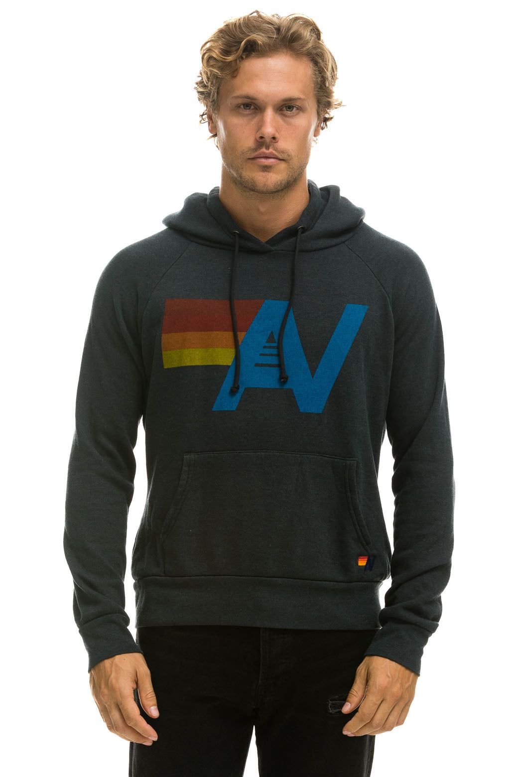 LOGO PULLOVER HOODIE - CHARCOAL sold by Aviator Nation product image thumbnail 2