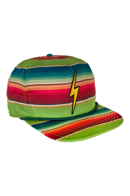 VINTAGE BOLT TWILL LOW-RISE TULUM TRUCKER HAT - JUNGLE GREEN sold by Aviator Nation