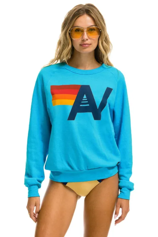 LOGO SWEATSHIRT - NEON BLUE sold by Aviator Nation