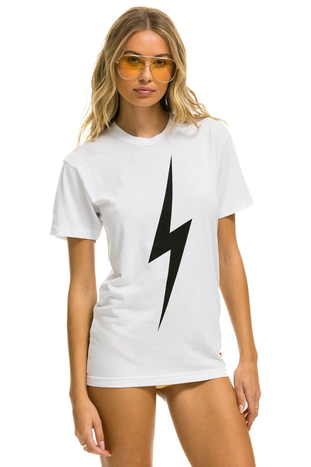 BOLT TEE - WHITE sold by Aviator Nation product image thumbnail 3