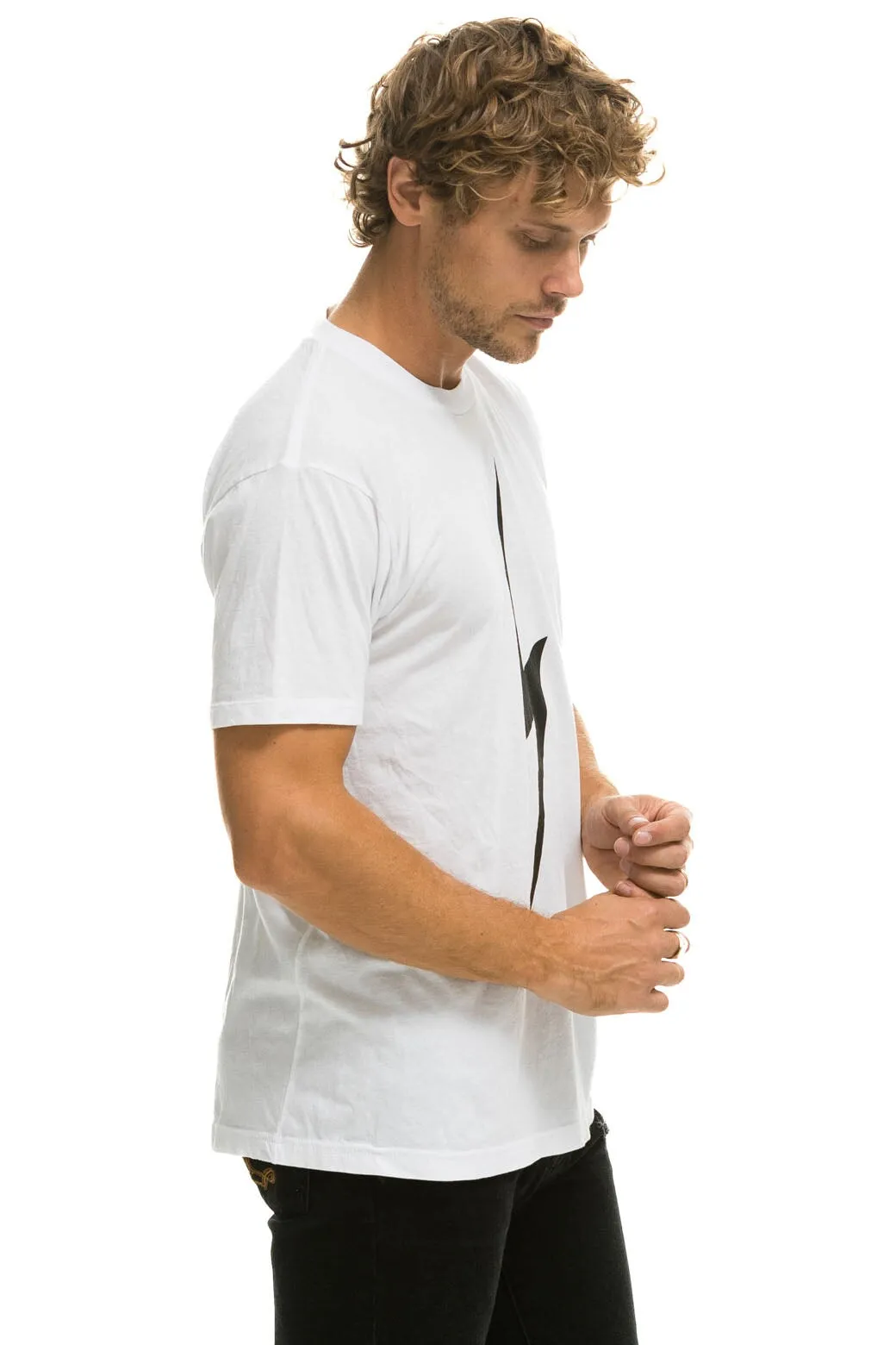 BOLT TEE - WHITE sold by Aviator Nation product image thumbnail 5