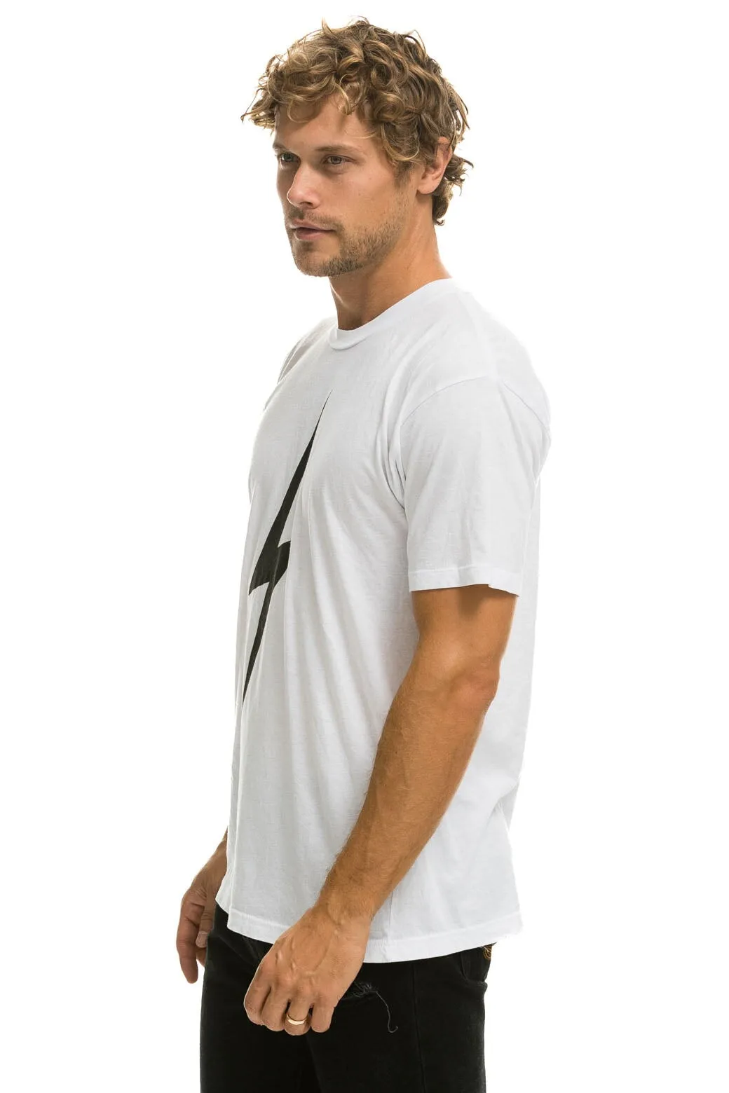 BOLT TEE - WHITE sold by Aviator Nation product image thumbnail 4