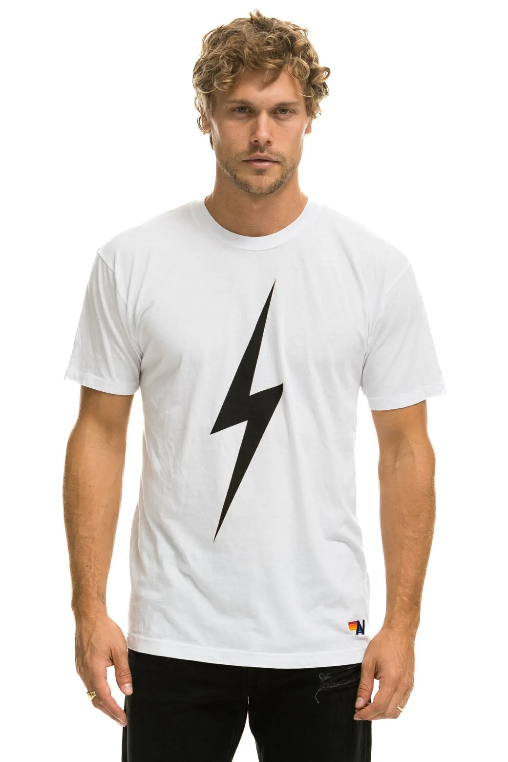 BOLT TEE - WHITE sold by Aviator Nation product image thumbnail 2