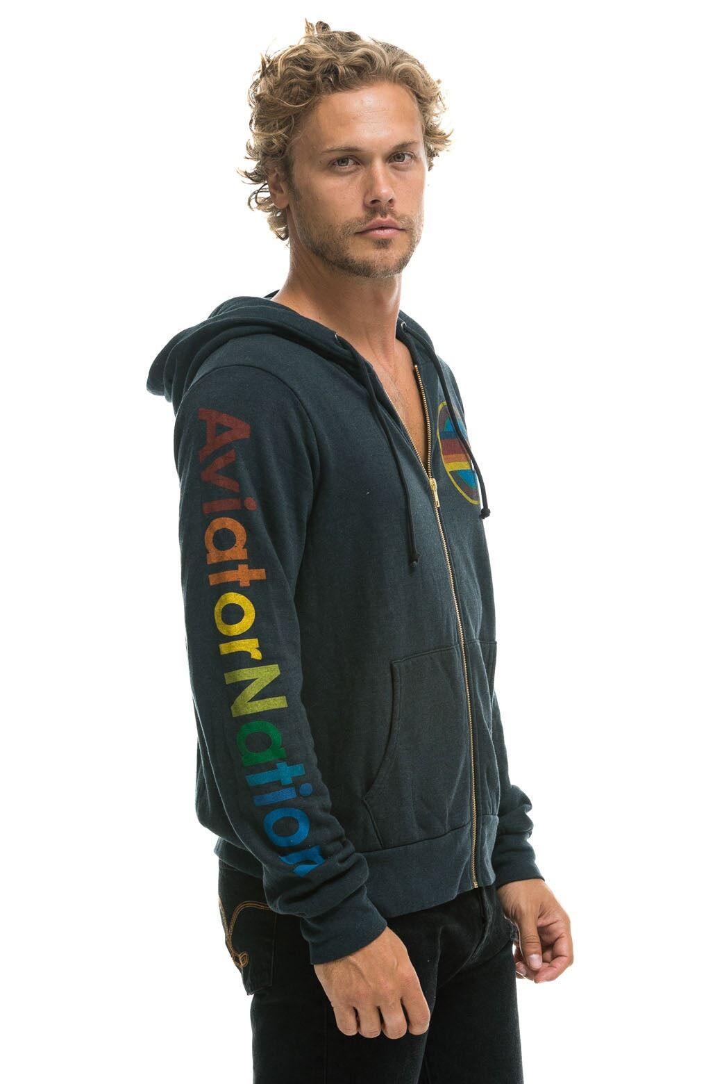 AVIATOR NATION LAGUNA BEACH HOODIE - CHARCOAL sold by Aviator Nation product image thumbnail 4