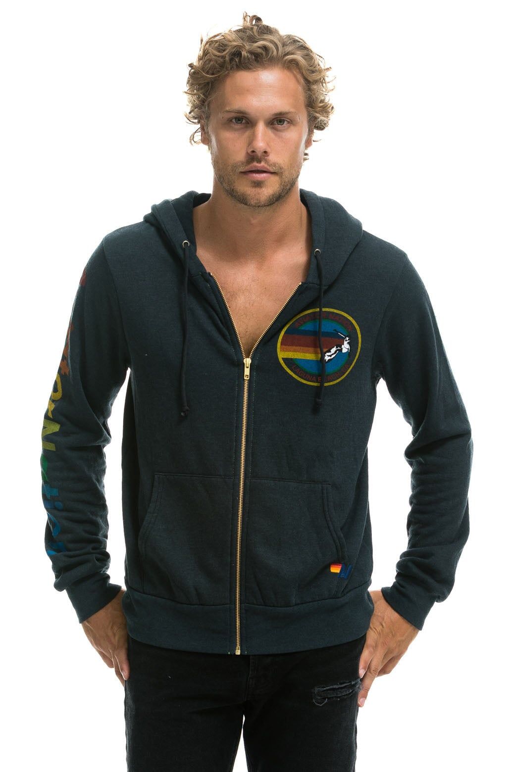 AVIATOR NATION LAGUNA BEACH HOODIE - CHARCOAL sold by Aviator Nation product image thumbnail 2