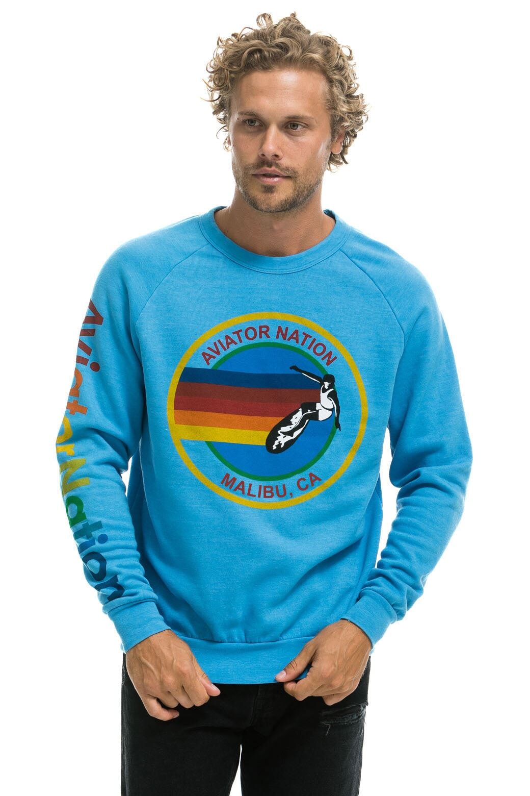 AVIATOR NATION MALIBU SWEATSHIRT - OCEAN sold by Aviator Nation product image thumbnail 2