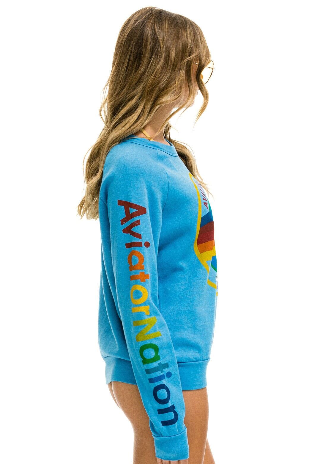 AVIATOR NATION MALIBU SWEATSHIRT - OCEAN sold by Aviator Nation product image thumbnail 4