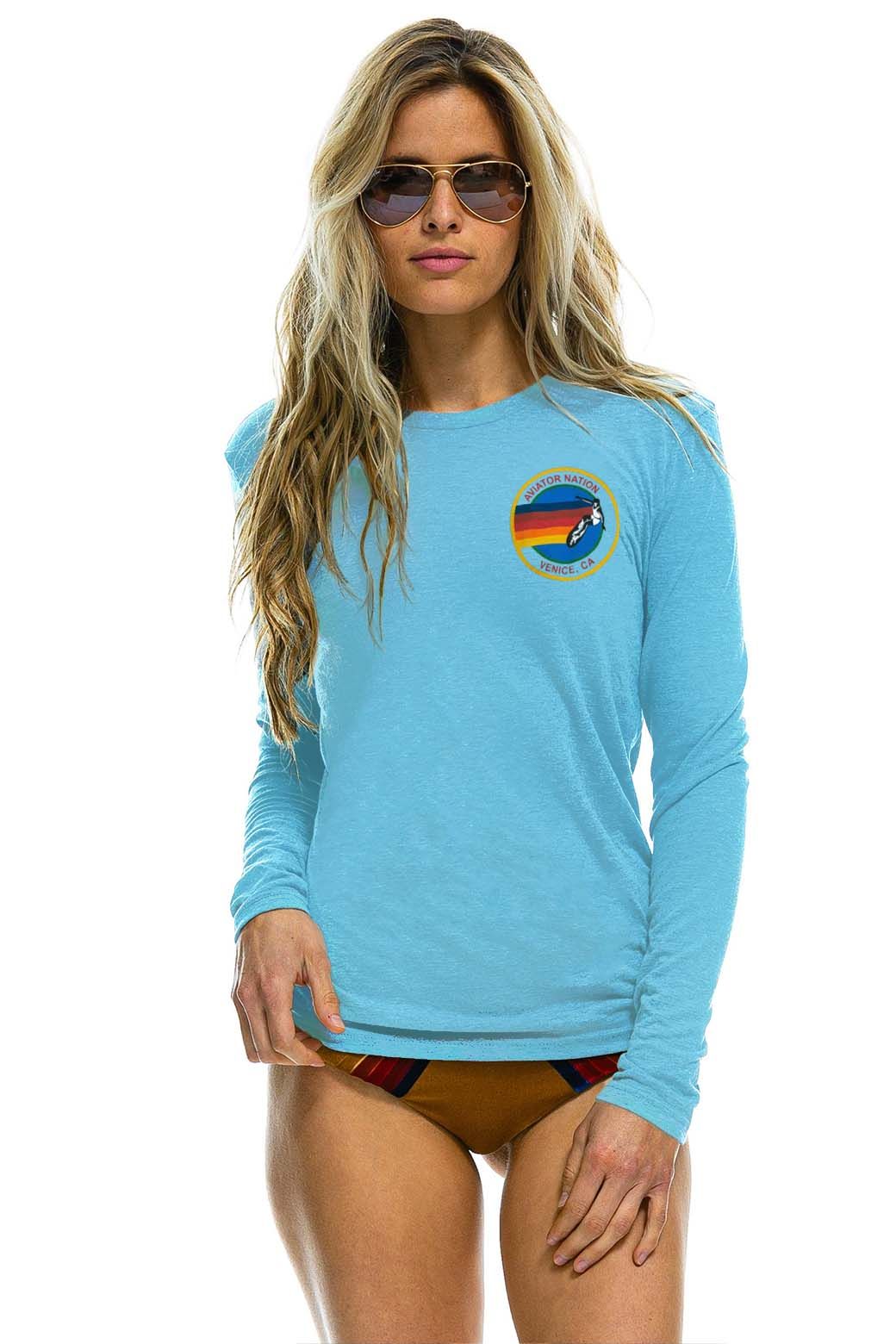 AVIATOR NATION LONG SLEEVE TEE - SKY sold by Aviator Nation product image thumbnail 2