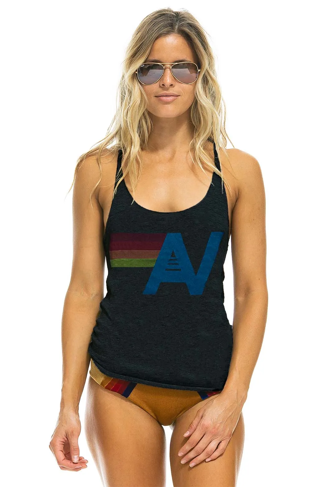 LOGO TANK - CHARCOAL sold by Aviator Nation