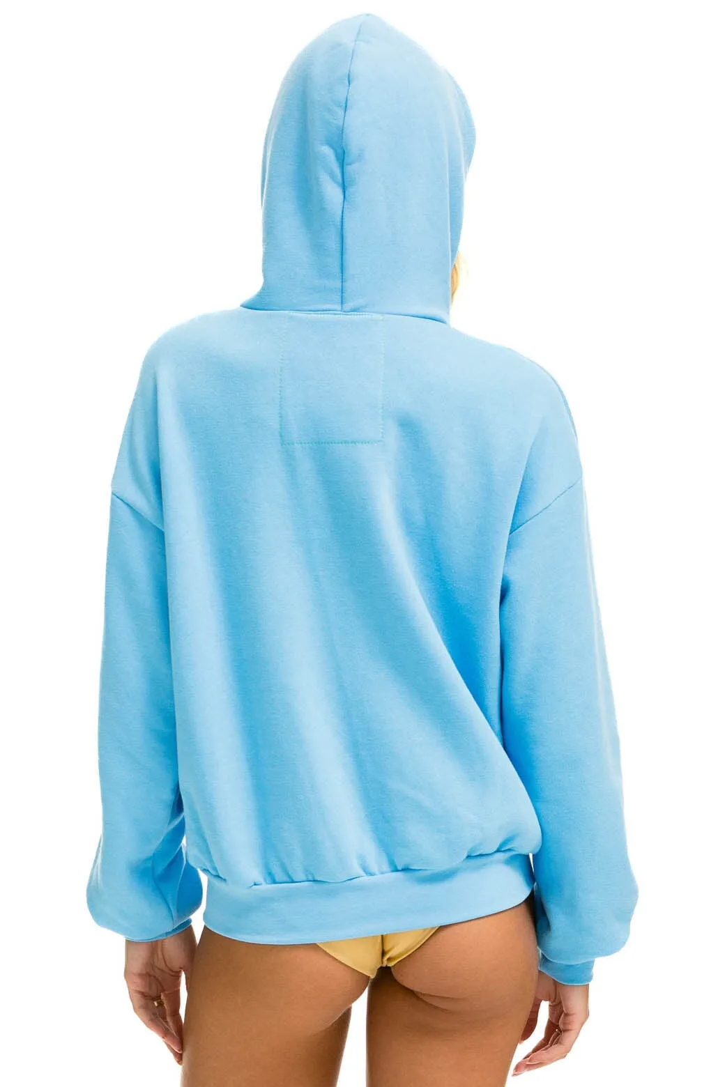 5 STRIPE RELAXED ZIP HOODIE - SKY BLUE sold by Aviator Nation product image thumbnail 4