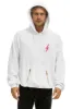 BOLT STITCH PULLOVER HOODIE - WHITE sold by Aviator Nation