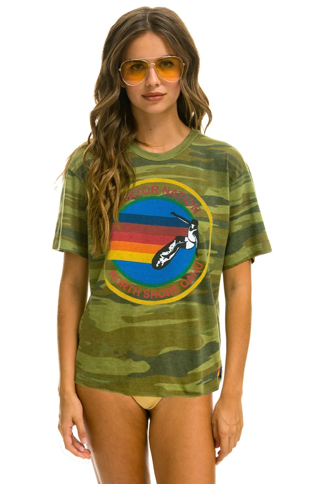 AVIATOR NATION NORTH SHORE TEE - CAMO sold by Aviator Nation
