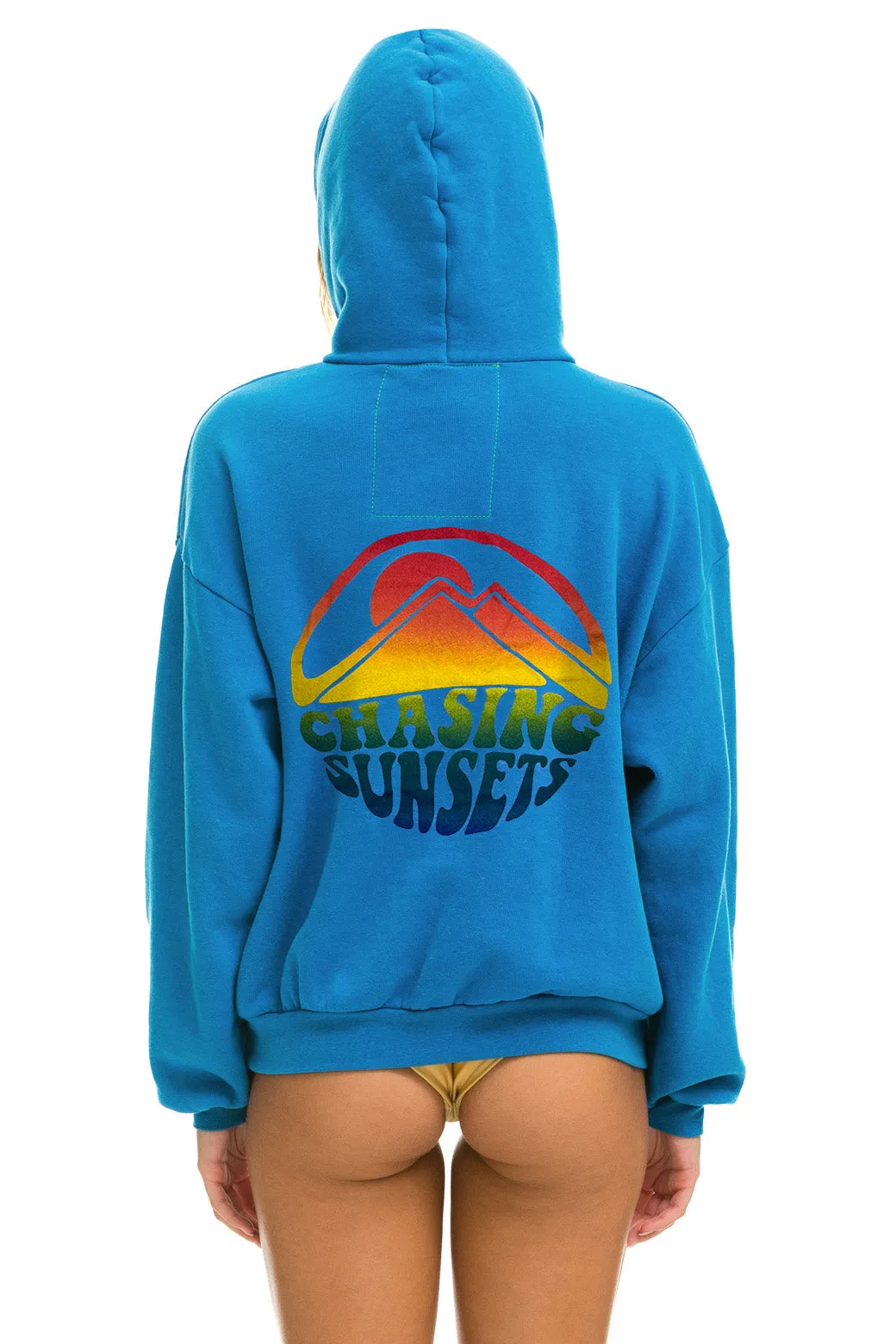 UNDER CANVAS RELAXED PULLOVER HOODIE - COBALT sold by Aviator Nation product image thumbnail 2