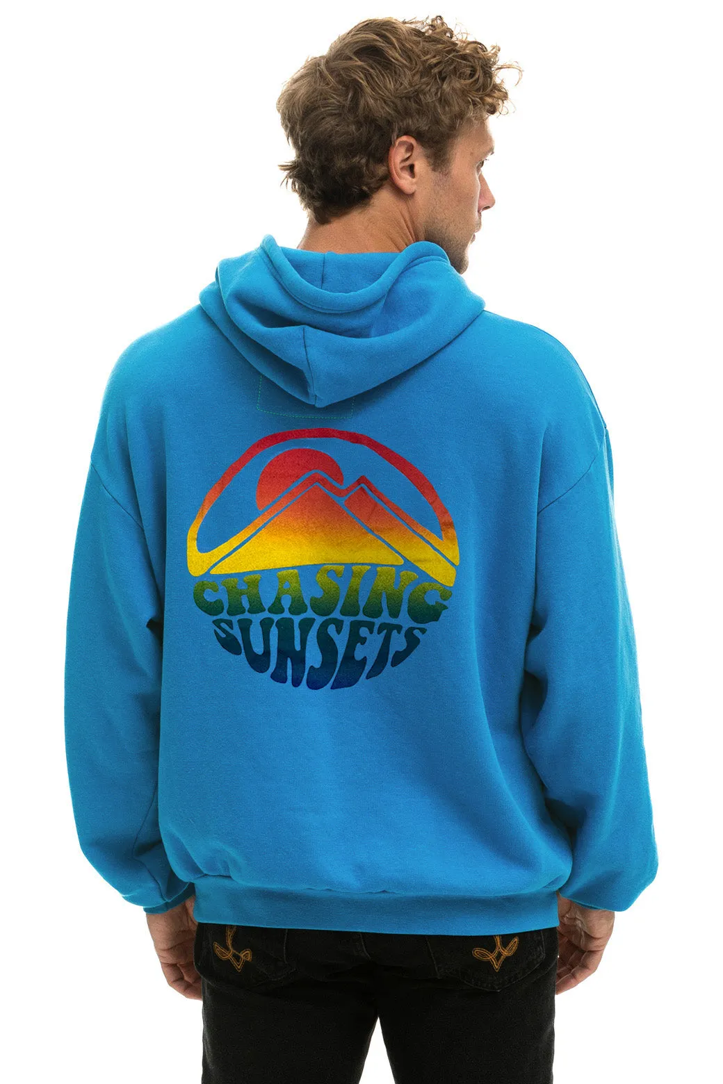 UNDER CANVAS RELAXED PULLOVER HOODIE - COBALT sold by Aviator Nation product image thumbnail 4