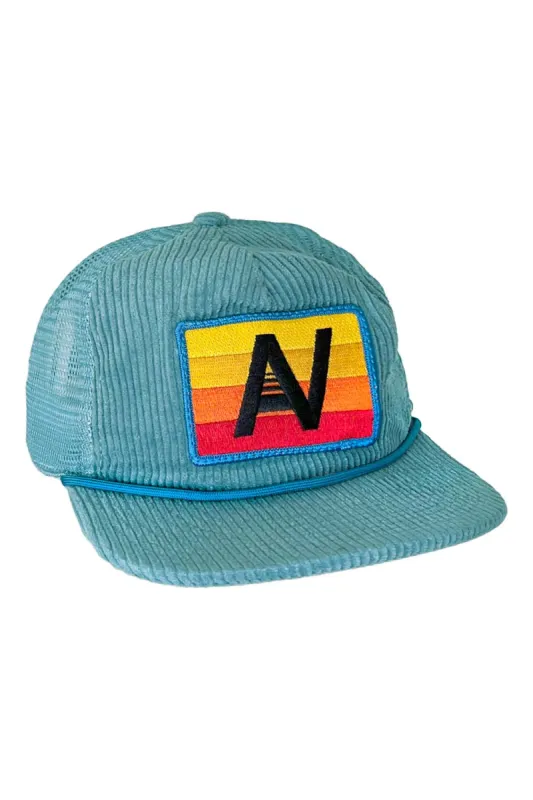 LOGO - VINTAGE CORDUROY MESH TRUCKER HAT sold by Aviator Nation