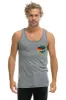 AVIATOR NATION MALIBU TANK - HEATHER GREY sold by Aviator Nation
