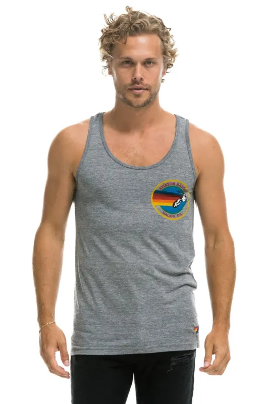 AVIATOR NATION MALIBU TANK - HEATHER GREY sold by Aviator Nation