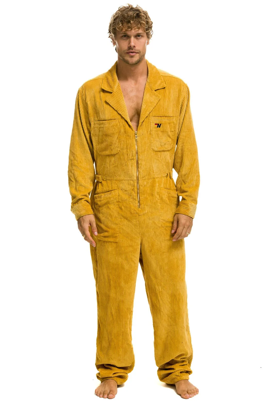 UNISEX CORDUROY FLIGHT SUIT - HONEY sold by Aviator Nation product image thumbnail 2