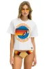 SIGNATURE LAS VEGAS BOYFRIEND TEE - WHITE sold by Aviator Nation
