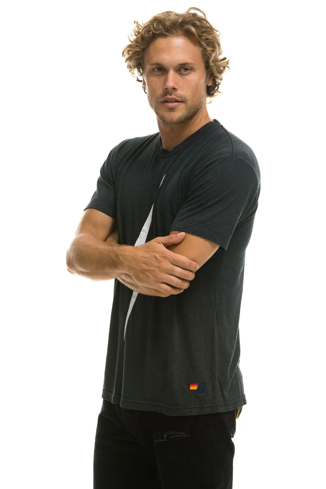 BOLT TEE - CHARCOAL sold by Aviator Nation product image thumbnail 4