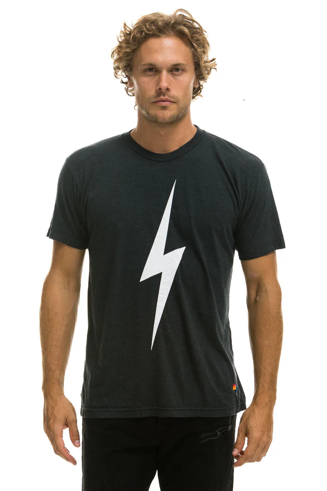 BOLT TEE - CHARCOAL sold by Aviator Nation product image thumbnail 2