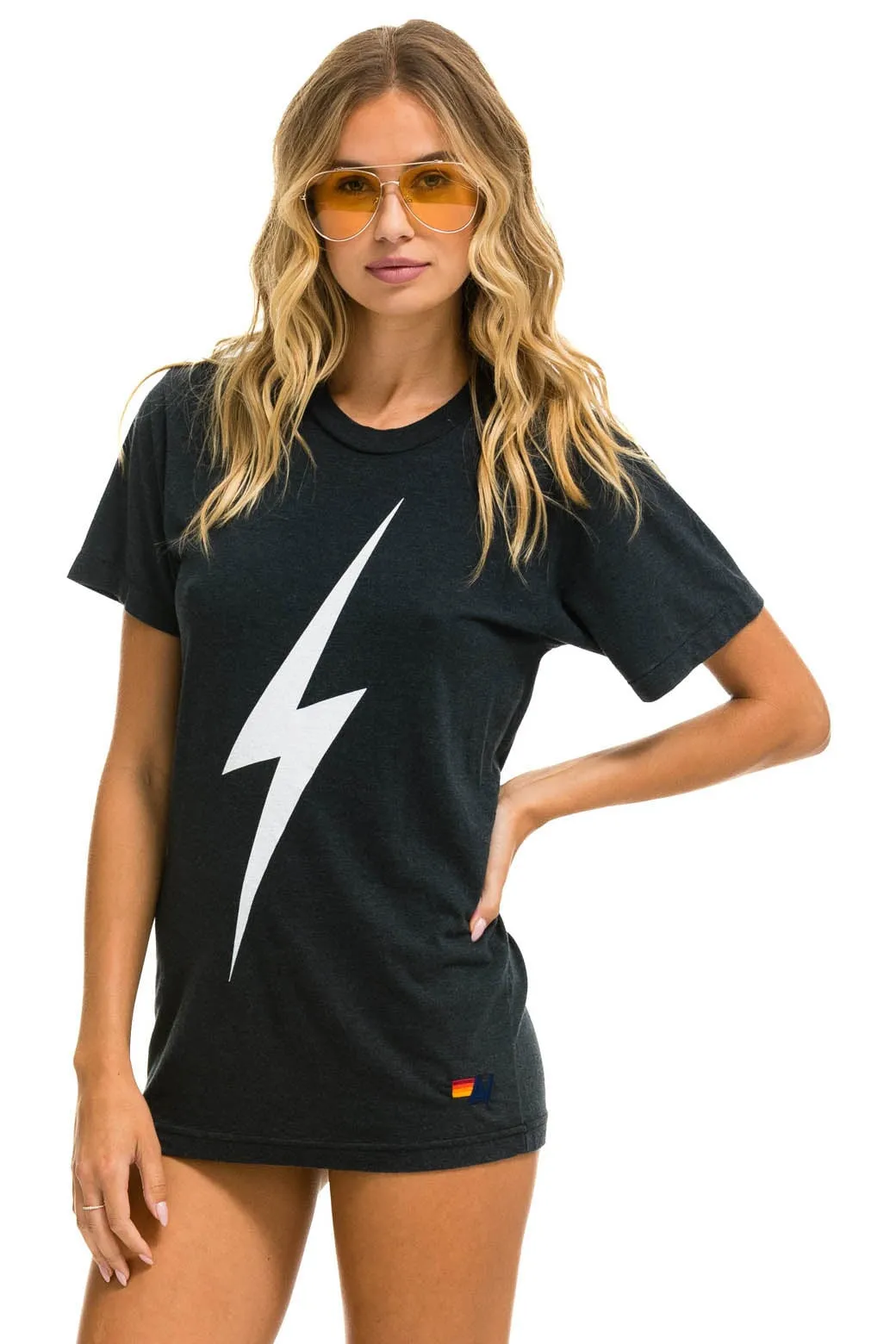 BOLT TEE - CHARCOAL sold by Aviator Nation product image thumbnail 3