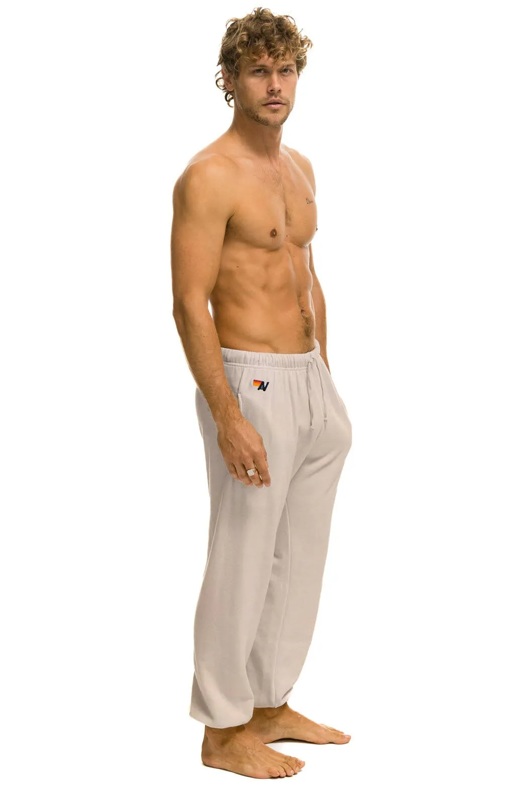 BOLT SWEATPANTS - SAND // BLUE sold by Aviator Nation product image thumbnail 4