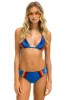 5 STRIPE VELVET TRIANGLE BIKINI TOP - ANTIGUA sold by Aviator Nation