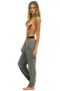 LOGO STRIPE SWEATPANTS - HEATHER GREY sold by Aviator Nation
