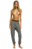 LOGO STRIPE SWEATPANTS - HEATHER GREY sold by Aviator Nation