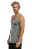 MEN'S AVIATOR NATION TANK - HEATHER GREY sold by Aviator Nation
