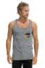 MEN'S AVIATOR NATION TANK - HEATHER GREY sold by Aviator Nation