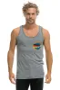 MEN'S AVIATOR NATION TANK - HEATHER GREY sold by Aviator Nation