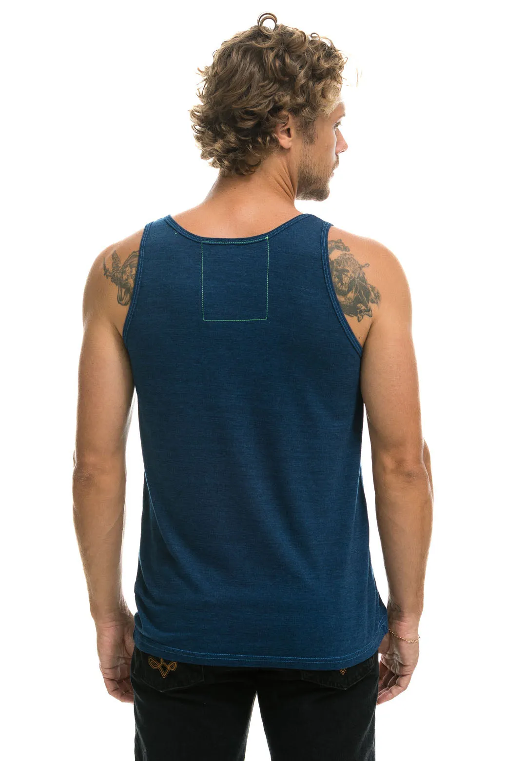 MEN'S LOGO TANK - NAVY sold by Aviator Nation product image thumbnail 3