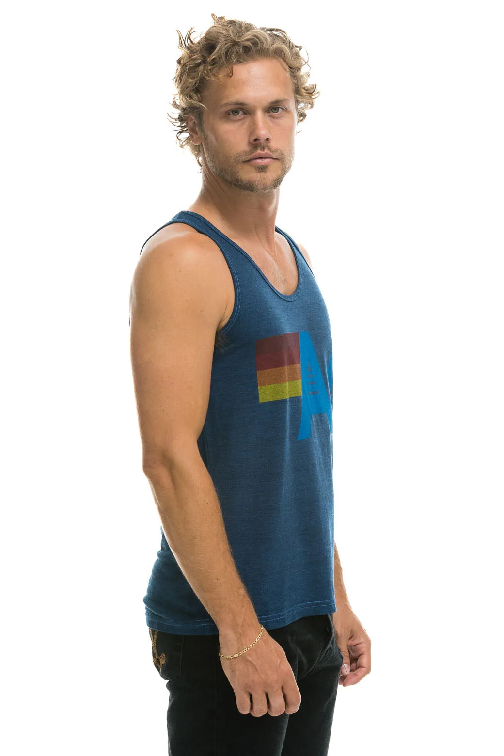 MEN'S LOGO TANK - NAVY sold by Aviator Nation product image thumbnail 4