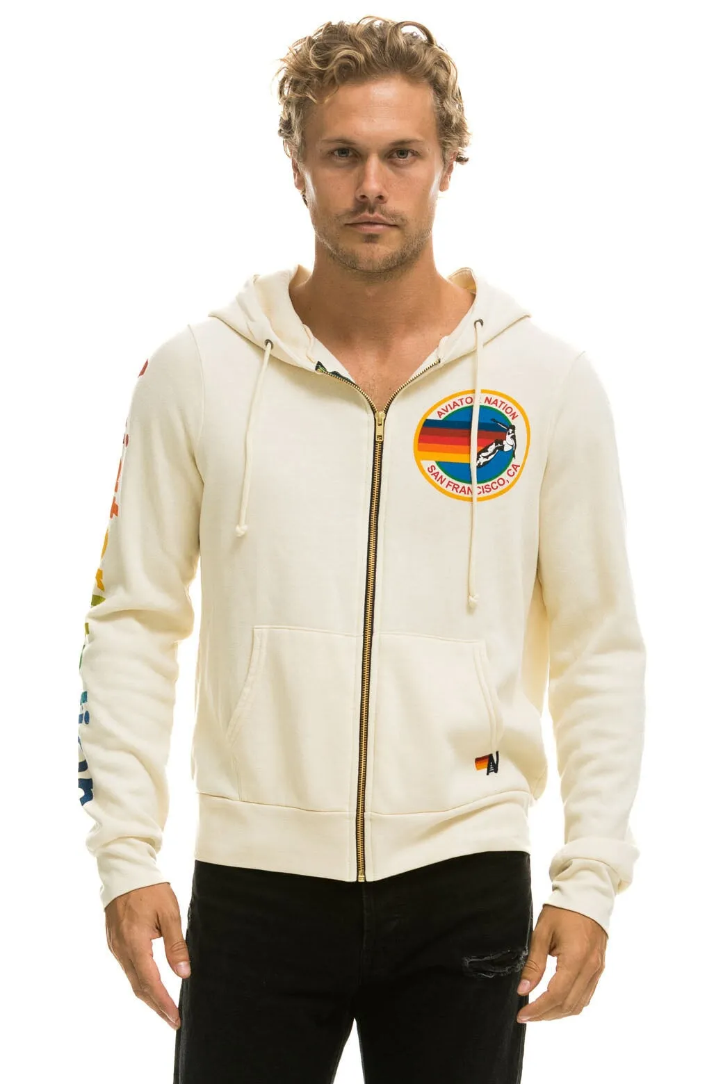 AVIATOR NATION SAN FRANCISCO HOODIE - VINTAGE WHITE sold by Aviator Nation product image thumbnail 2