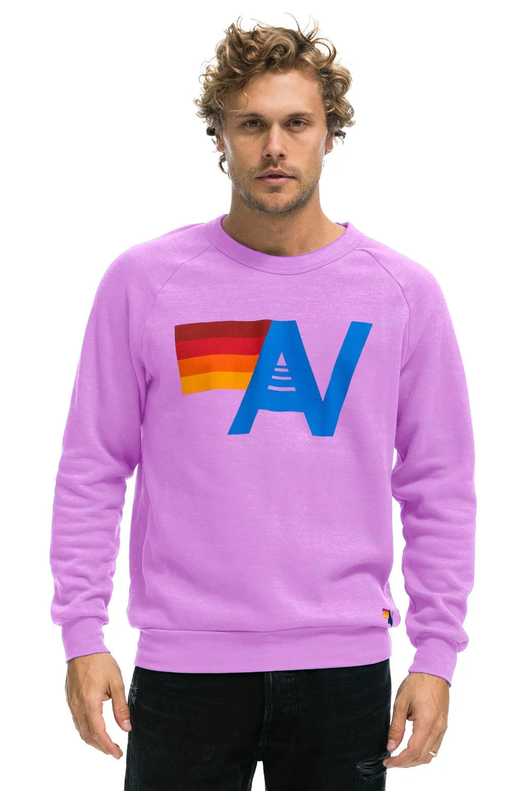 LOGO SWEATSHIRT - NEON PURPLE sold by Aviator Nation product image thumbnail 2