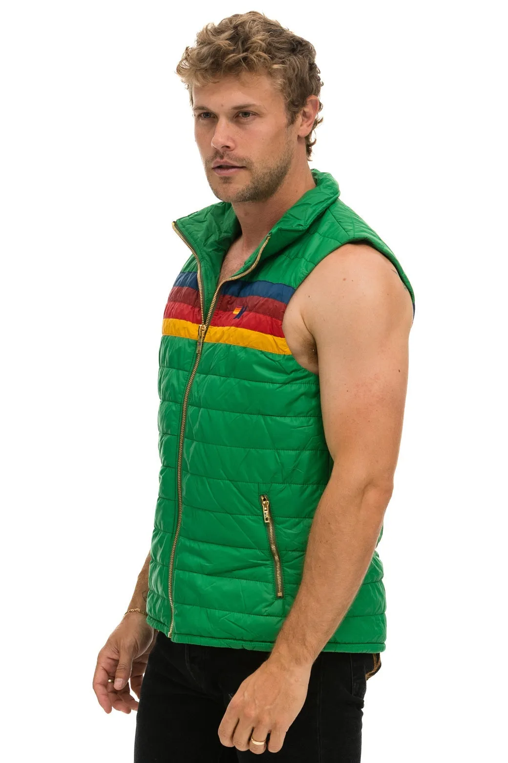 MEN'S 4 STRIPE VEST - AMAZON sold by Aviator Nation product image thumbnail 2