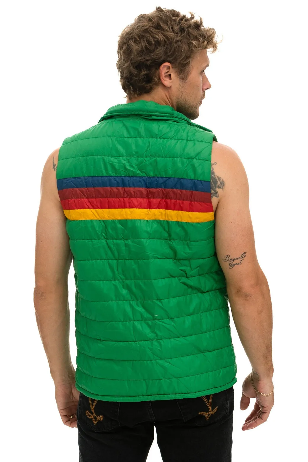 MEN'S 4 STRIPE VEST - AMAZON sold by Aviator Nation product image thumbnail 4