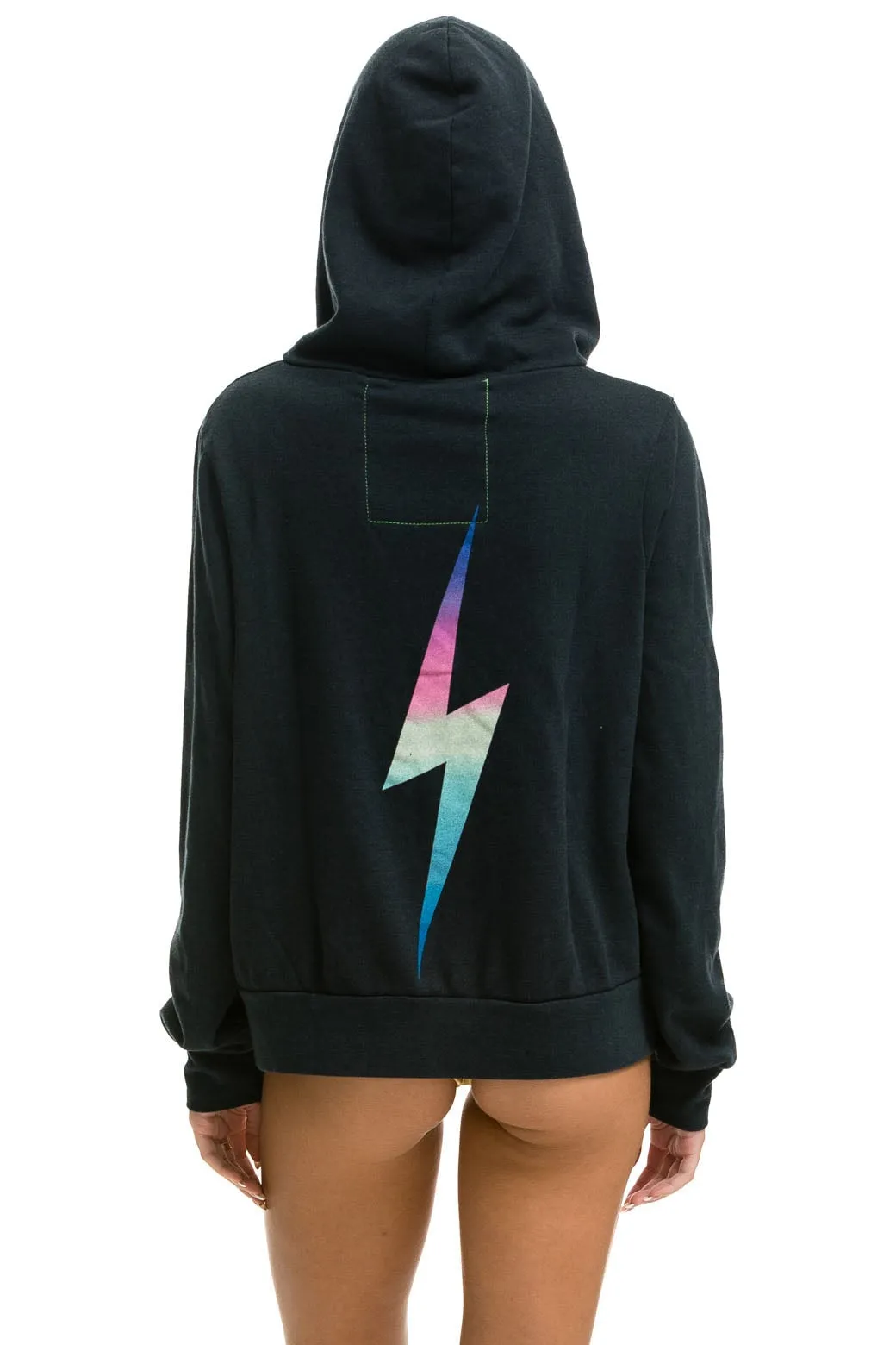 BOLT HOODIE - CHARCOAL // RAINBOW PINK sold by Aviator Nation product image thumbnail 3