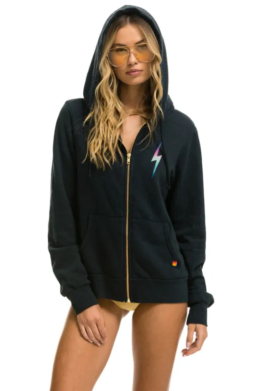 BOLT HOODIE - CHARCOAL // RAINBOW PINK sold by Aviator Nation