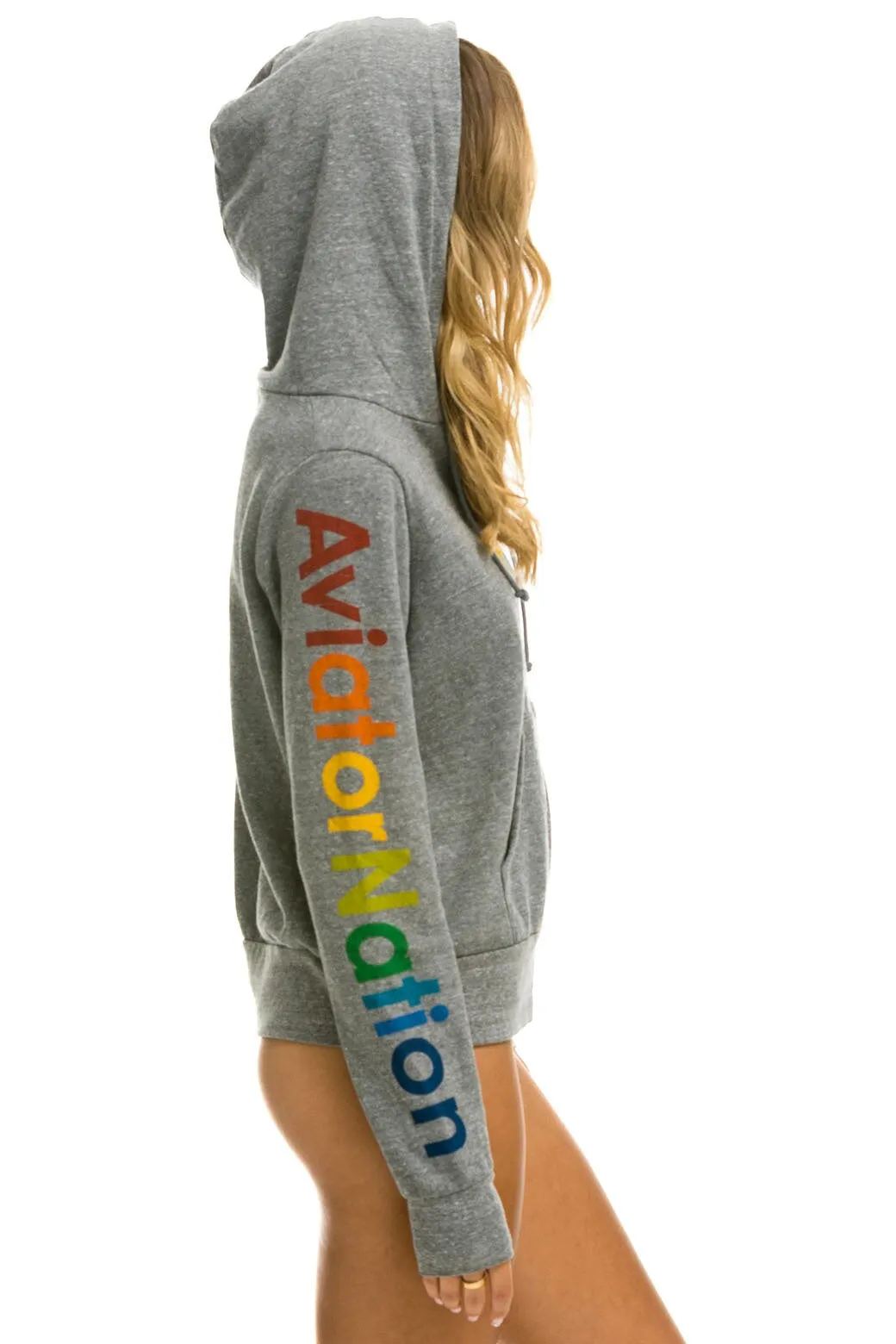 AVIATOR NATION MILL VALLEY HEATHER GREY HOODIE - HEATHER GREY sold by Aviator Nation product image thumbnail 3