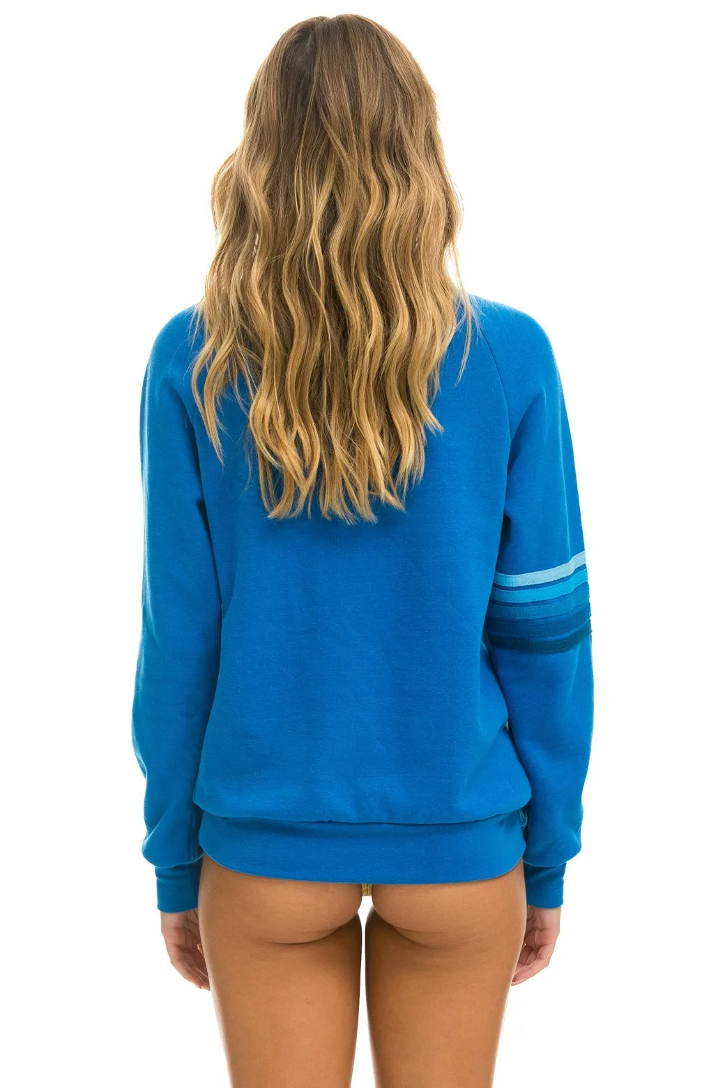 RUGBY STITCH CREW SWEATSHIRT - OCEAN // BLUE sold by Aviator Nation product image thumbnail 5