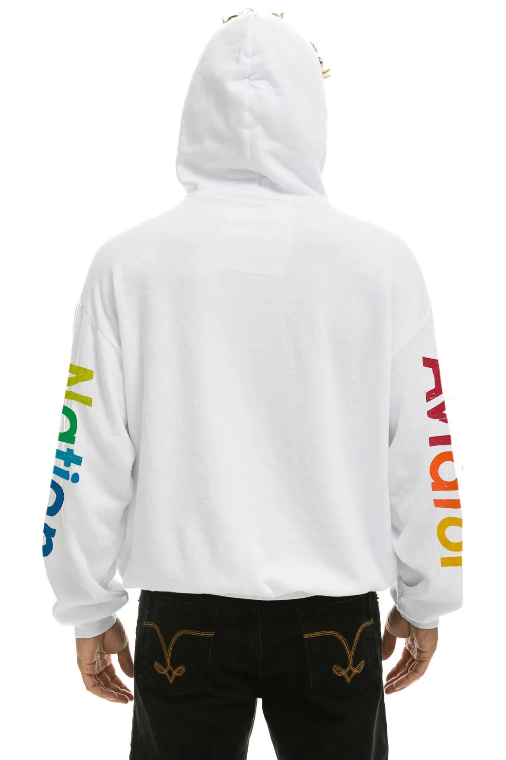 AVIATOR NATION RELAXED PULLOVER HOODIE - WHITE sold by Aviator Nation product image thumbnail 5