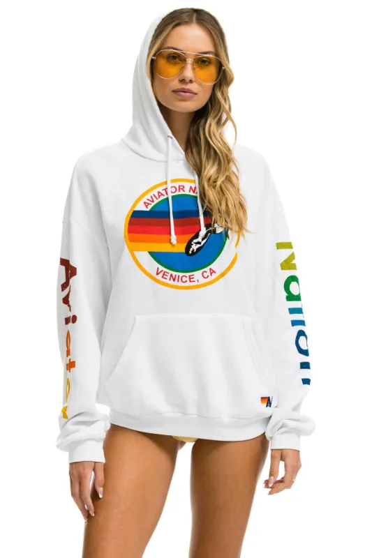 AVIATOR NATION  RELAXED PULLOVER HOODIE - WHITE sold by Aviator Nation