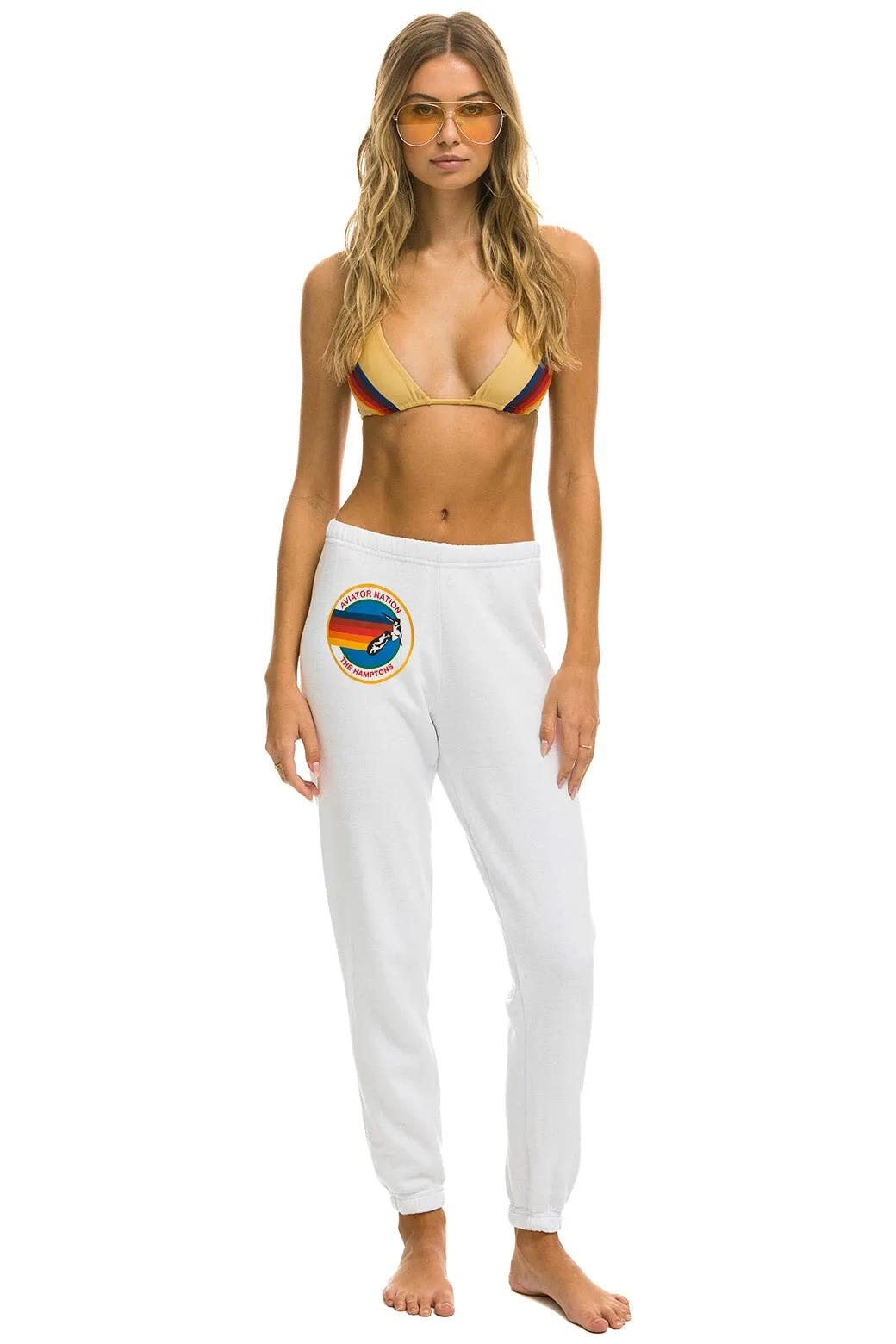 AVIATOR NATION HAMPTONS SWEATPANTS - WHITE sold by Aviator Nation product image thumbnail 2