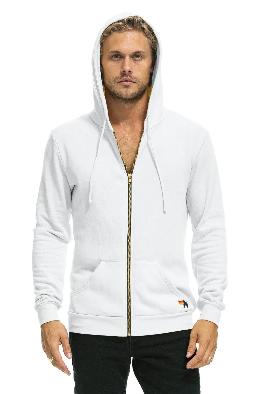 LOCALS ONLY HOODIE - WHITE sold by Aviator Nation product image thumbnail 4