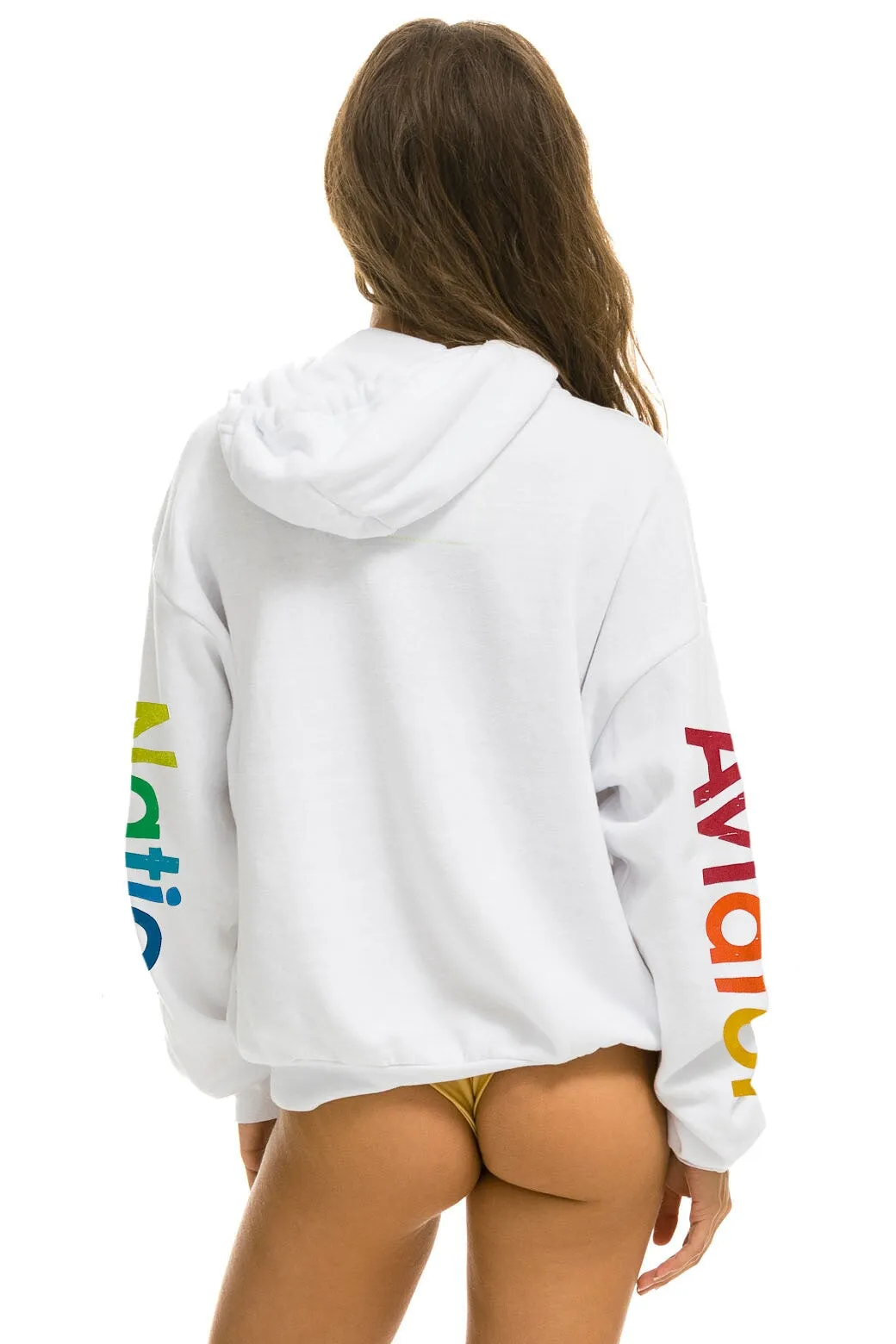 AVIATOR NATION MIAMI RELAXED PULLOVER HOODIE - WHITE sold by Aviator Nation product image thumbnail 3