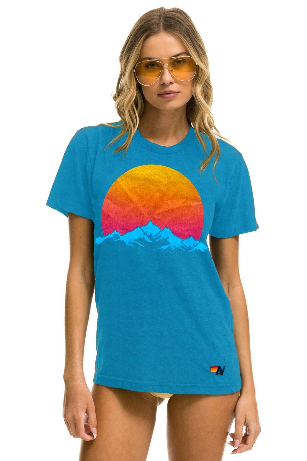 JAZZ ASPEN SNOWMASS 2023 TEE - OCEAN sold by Aviator Nation