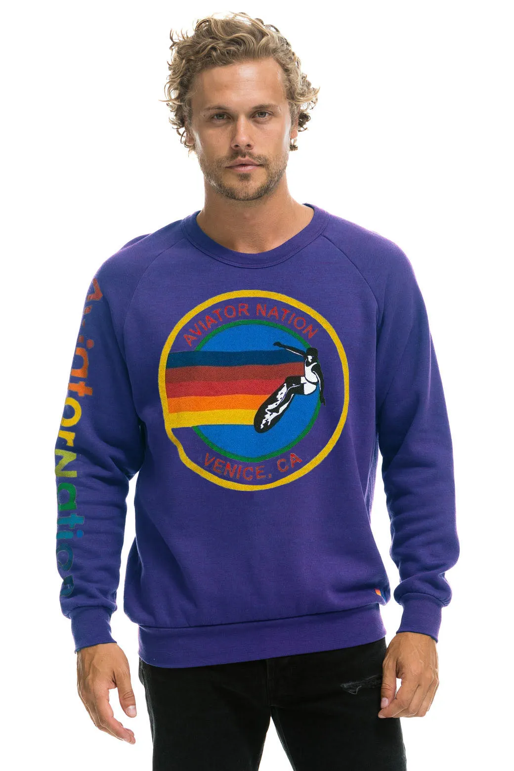 AVIATOR NATION MALIBU SWEATSHIRT - PURPLE sold by Aviator Nation product image thumbnail 2